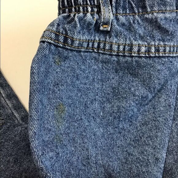 Vintage 80’s LEE Jeans Elastic Waist Fly Zip High Rise Crop Jeans Sz 10 - Picture 16 of 16